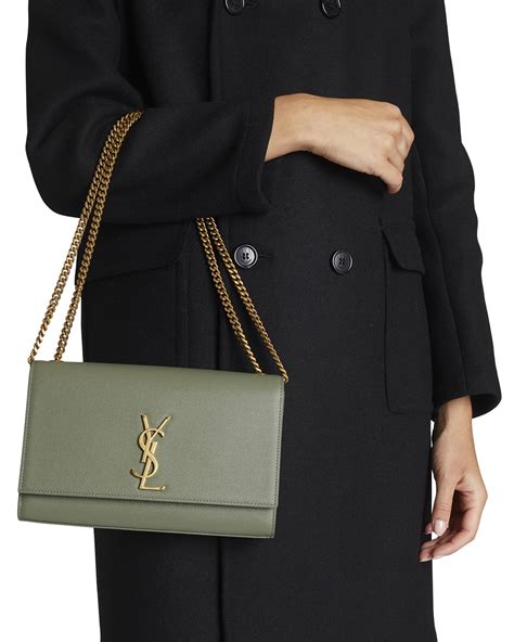 ysl monogrammed grain de poudre wallet bag|ysl kate bag medium.